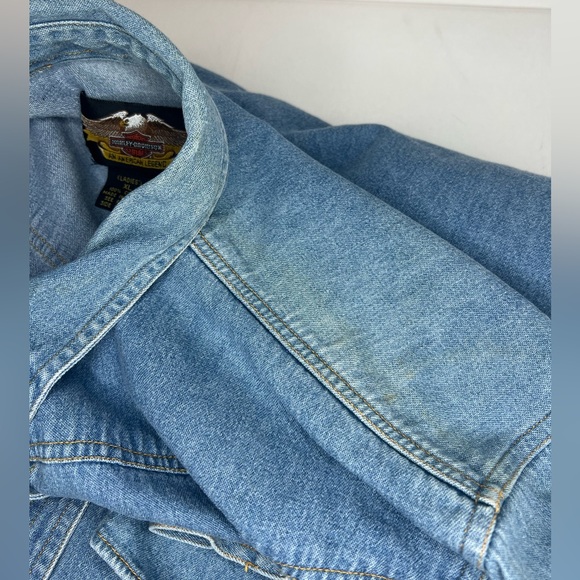 Authentic Harley Davidson Jean Button Down Shirt - Picture 6 of 6